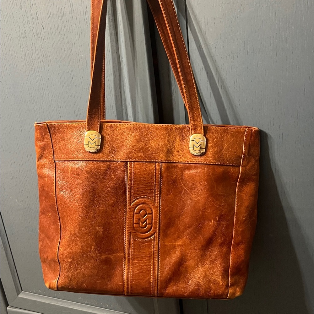 Marino Orlandi  Italian leather tote.